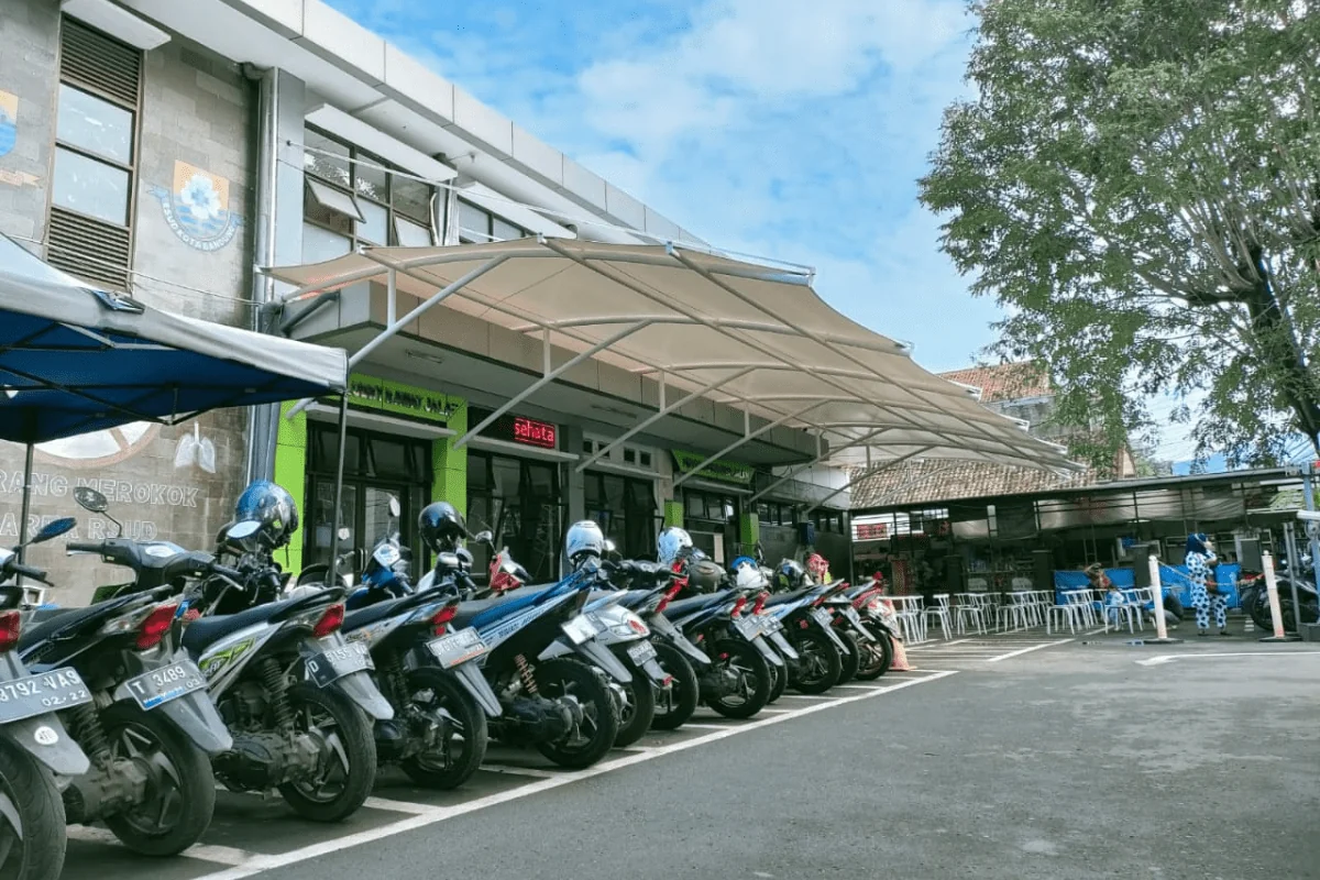 Kanopi Tensile Resto & Kafe Outdoor - Kafe Tebet, Jakarta Selatan